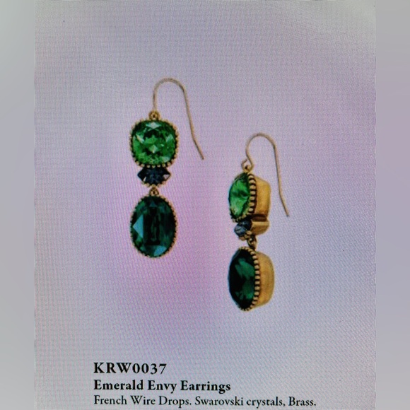 Silpada K&R Collection “Emerald Envy” Earrings - Picture 8 of 8